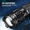 High Power LED Flashlight With Rechargeable Built In Battery Type C Charging Tactical Torch For Out 2