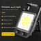 Mini LED Flashlight Keychain Portable USB Charging Camping Lamp For Outdoor Adventures Work 5