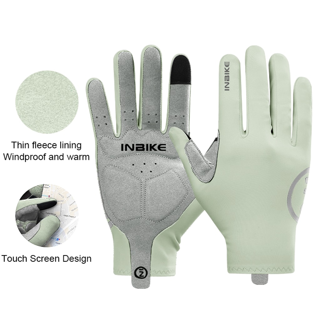 INBIKE Thermal Cycling Gloves Touchscreen, Unisex, Winter MTB Gloves for Sports & Outdoor Fitness