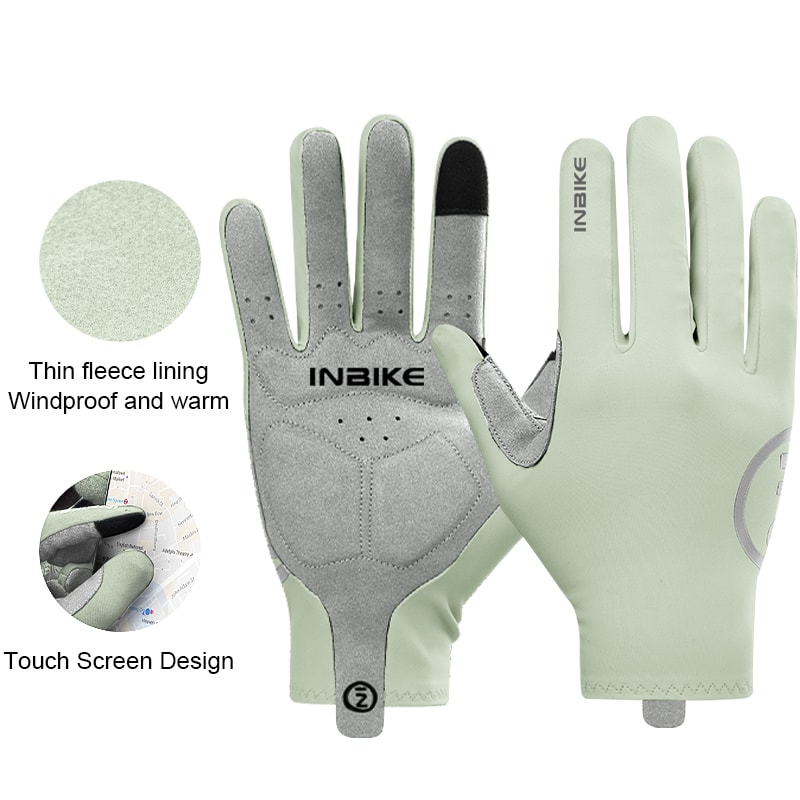 INBIKE Thermal Cycling Gloves Touchscreen, Unisex, Winter MTB Gloves for Sports & Outdoor Fitness