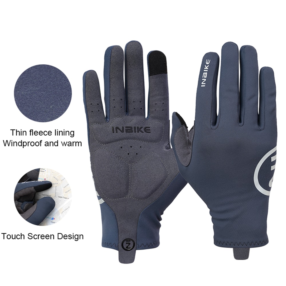 INBIKE Thermal Cycling Gloves Touchscreen, Unisex, Winter MTB Gloves for Sports & Outdoor Fitness