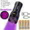 High Power UV Flashlight Powerful Rechargeable Blacklight for Urine Stains, Tinea, Scorpions & More