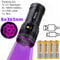High Power UV Flashlight Powerful Rechargeable Blacklight for Urine Stains, Tinea, Scorpions & More