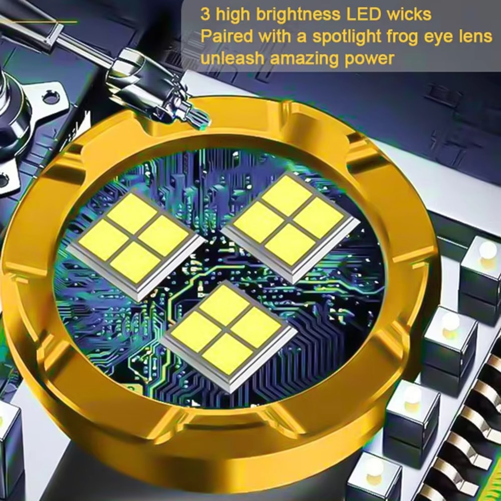 Ultra Powerful Mini LED Flashlight High Power Tactical Torch For Outdoor Activities Camping Fishin 2