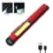 Mini USB Rechargeable LED Flashlight with Pocket Clip, Waterproof Lantern, and Magnet for Work & Outdoor Use