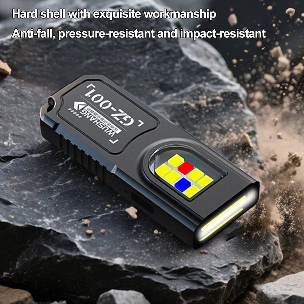 USB Rechargeable Keychain Flashlight Compact Mini Work Light For Camping Walking And Pocket Use Se 3
