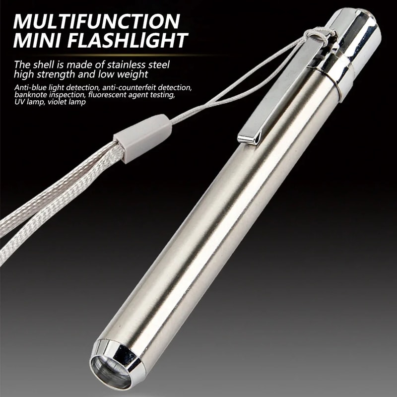 UV LED Flashlight for Medical & Cash Detection Ultraviolet Light Mini Portable Torch