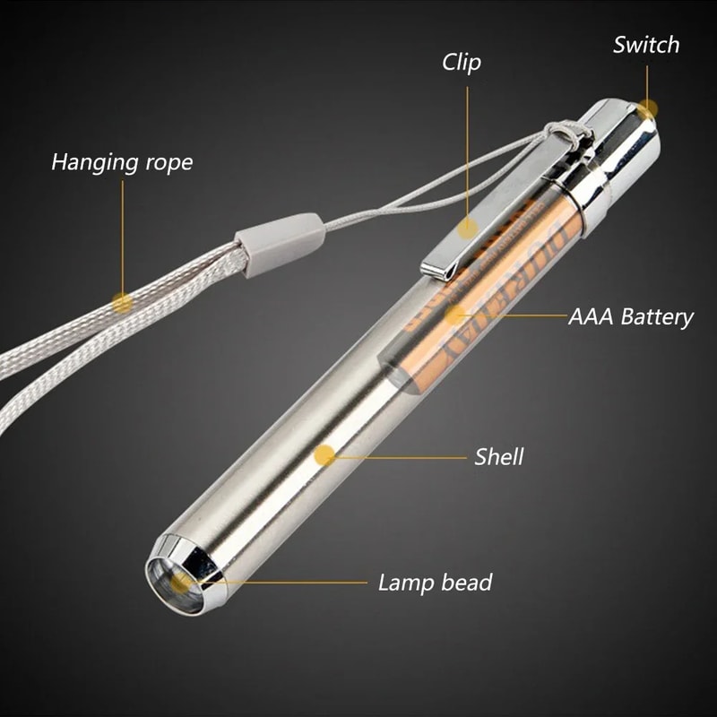 UV LED Flashlight for Medical & Cash Detection Ultraviolet Light Mini Portable Torch