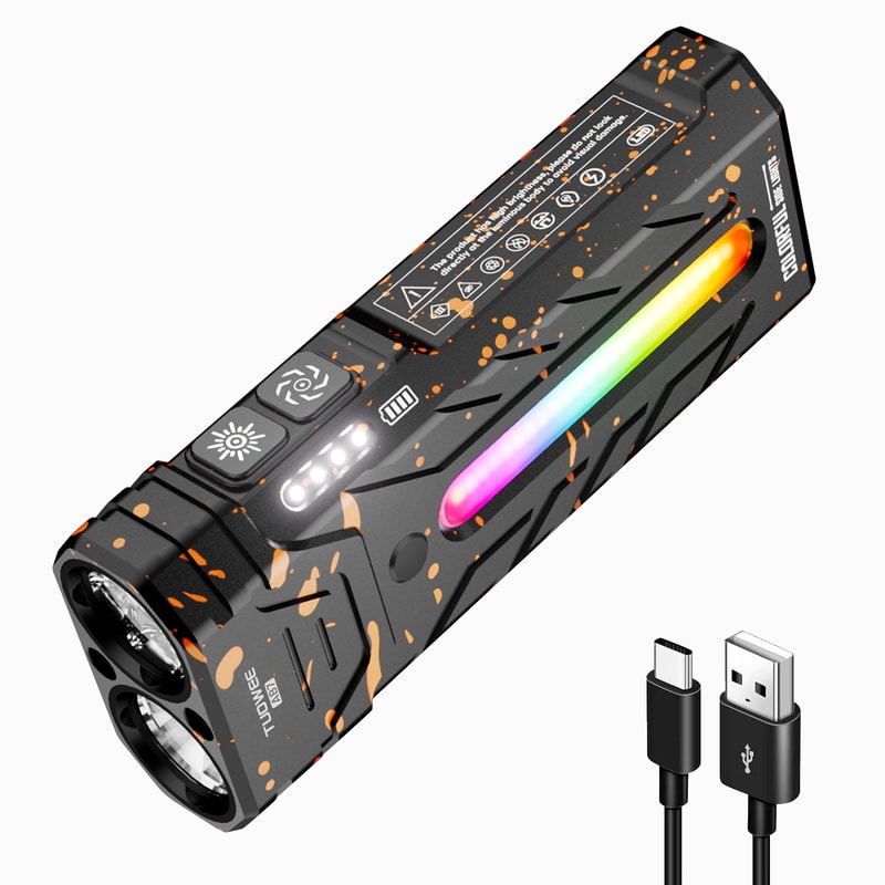 Multi Functional Portable LED Flashlight With Magnetic Torch Perfect For Hiking And Camping Adventu 0