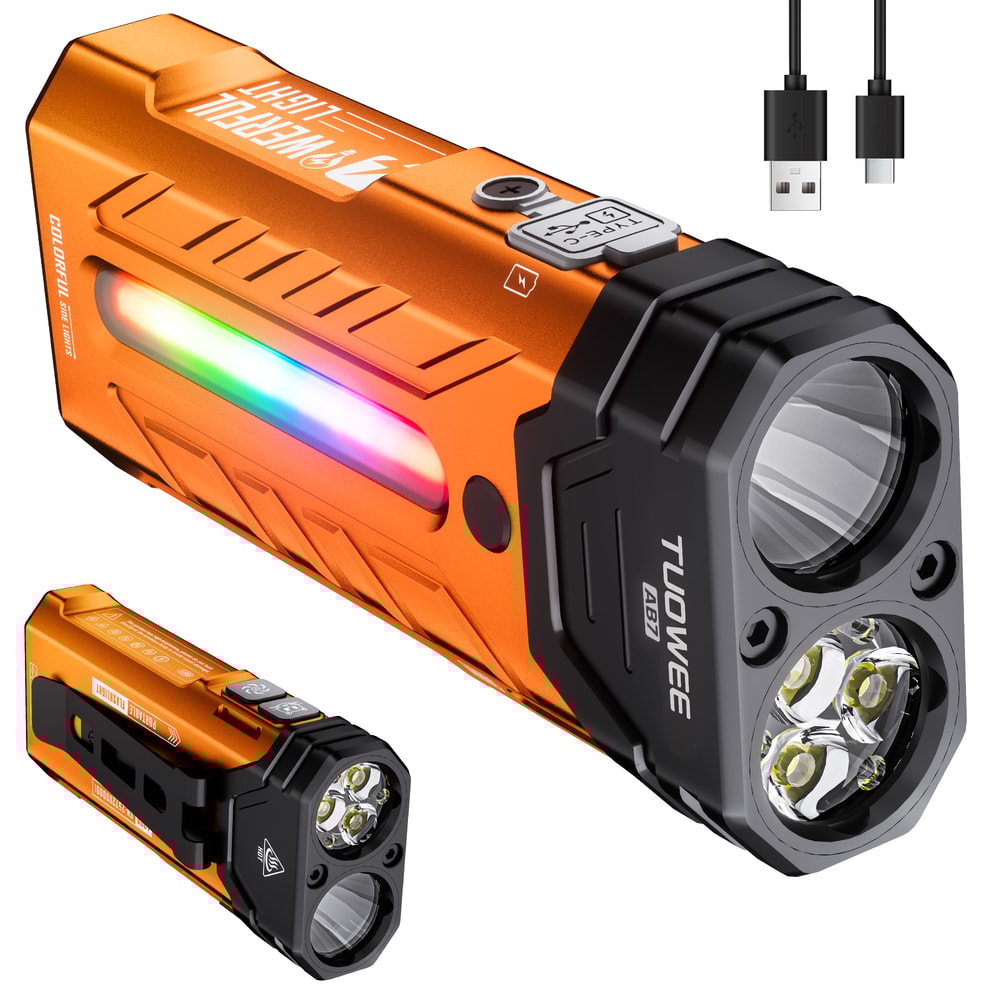 Multi Functional Portable LED Flashlight With Magnetic Torch Perfect For Hiking And Camping Adventu 1