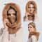 Winter Fur Hooded Mask Set For Women Knitted Cashmere Neck Warmer Windproof Balaclava Ski Hat 0