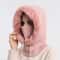 Winter Fur Hooded Mask Set For Women Knitted Cashmere Neck Warmer Windproof Balaclava Ski Hat 10