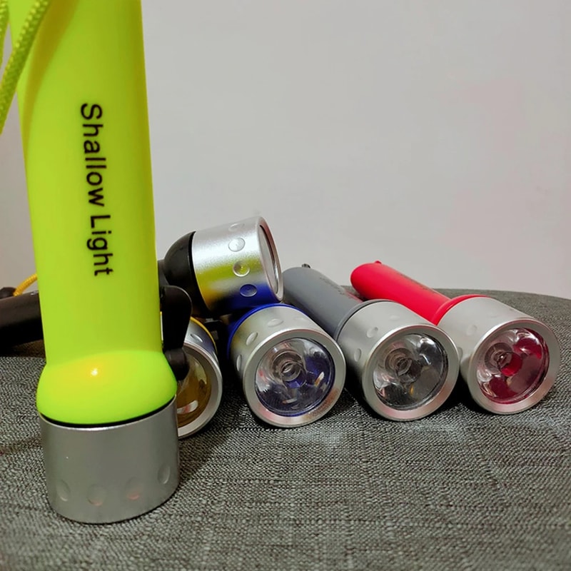 Outdoor Waterproof Diving Flashlight Mini Portable High Lumen LED Light With Long Battery Life For 3