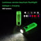 Rechargeable Outdoor LED Mini Keychain Light Super Bright, Magnetic Warning Flashlight, Portable and Durable