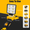 Portable LED Work Light Cordless Rechargeable Flood Light for DeWalt, Adjustable Base, No Battery