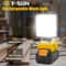 Portable LED Work Light Cordless Rechargeable Flood Light for DeWalt, Adjustable Base, No Battery