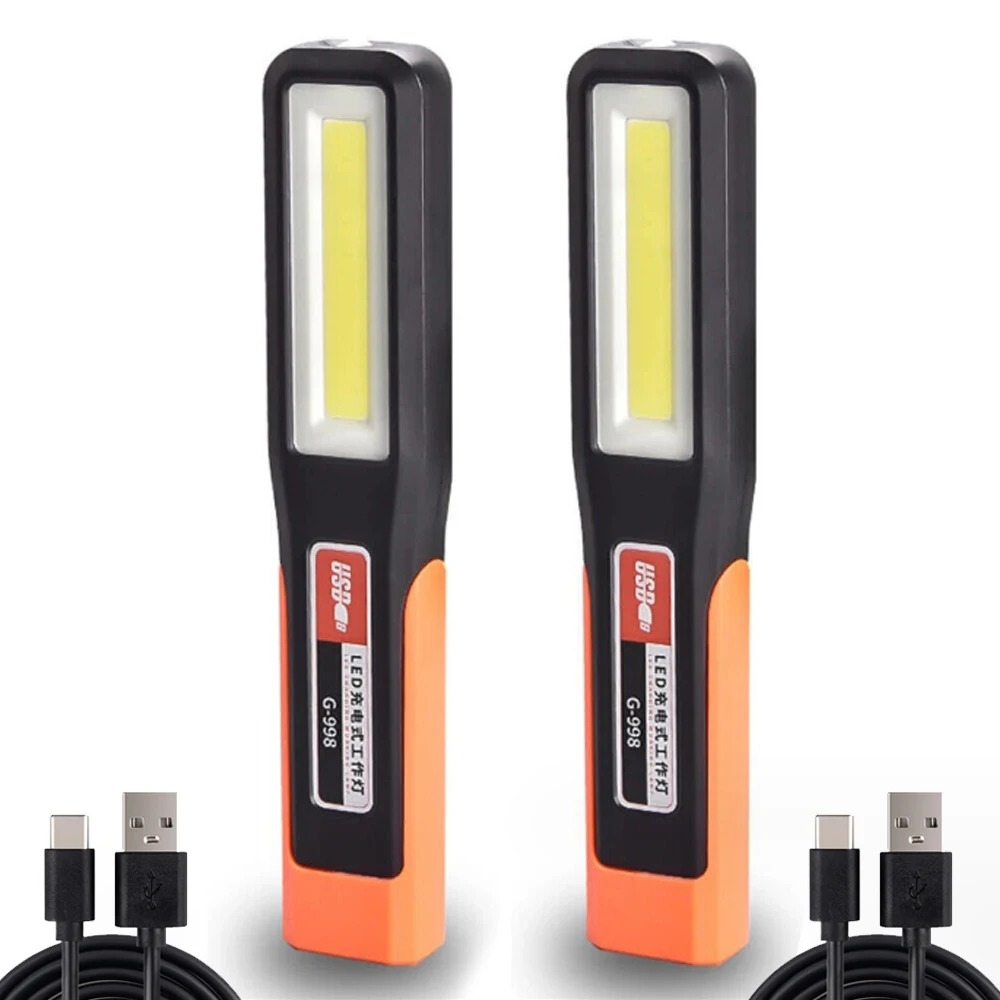 Powerful LED Work Light With Magnet USB Rechargeable COB Mechanic Lamp For Car Garage And Emergency 7