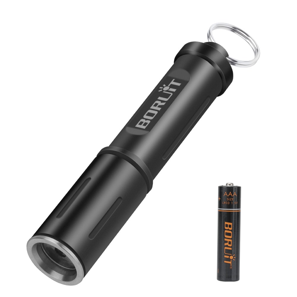 Mini Keychain EDC LED Flashlight Waterproof AAA BatteryPowered UltraBright Torch For Camping 6