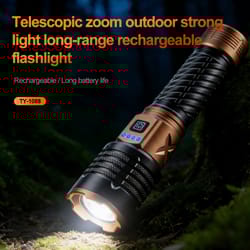 led tactical flashlight usb rechargeable high power handheld light for outdoor adventures