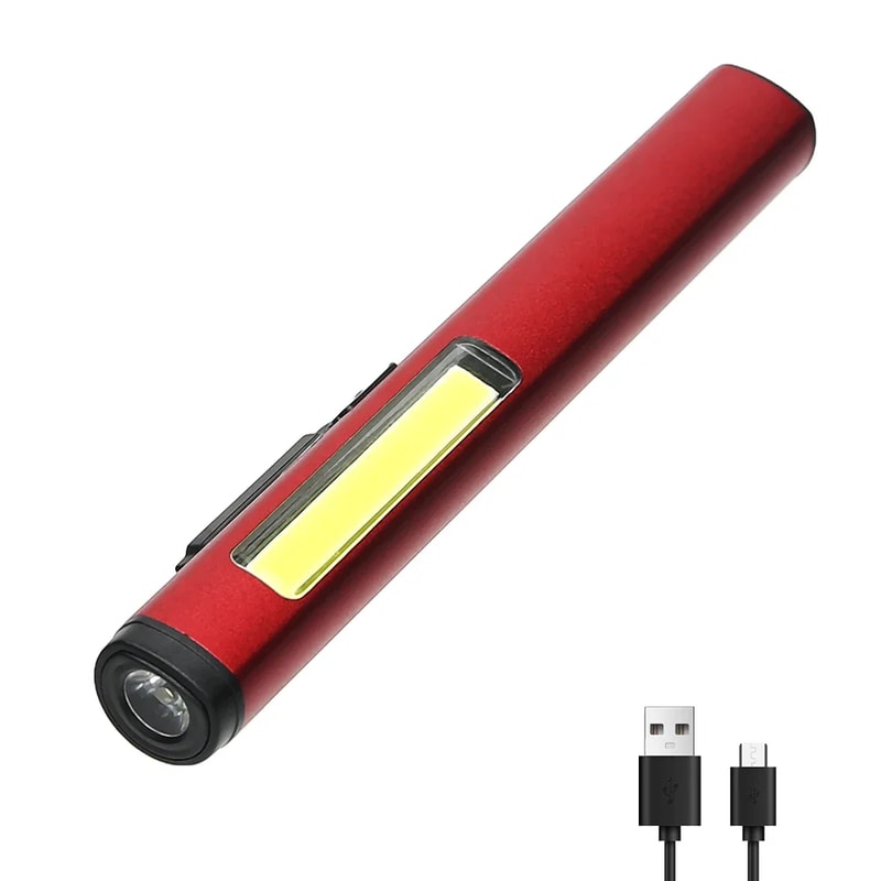 Portable LED Work Light With COB Floodlight And XPE High Beam Aluminum Alloy Clip With Builtin Bat 6