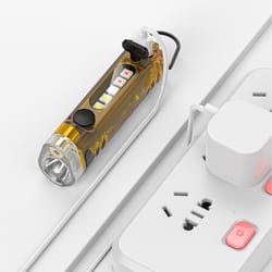 bright rechargeable keychain flashlight for walking, camping, and night work compact, portable, and ultra bright