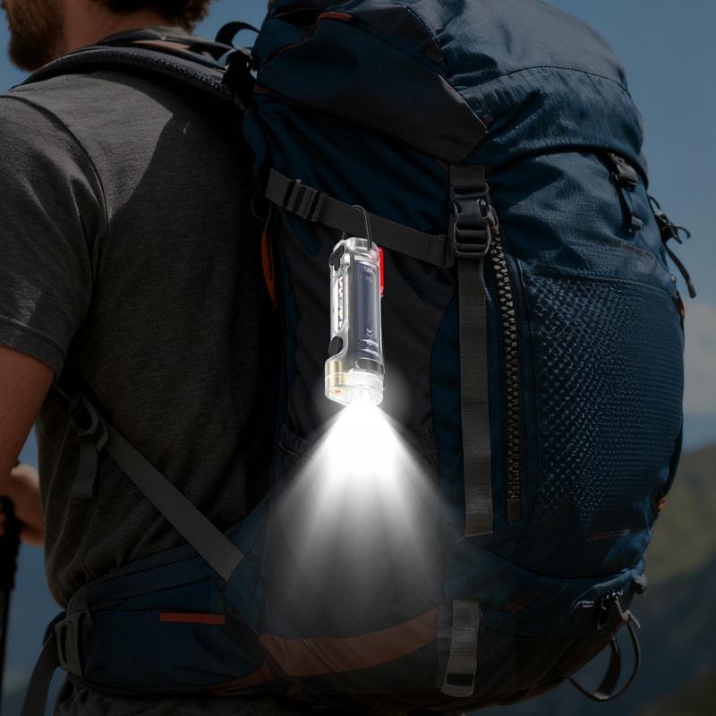 Bright Rechargeable Keychain Flashlight For Walking Camping And Night Work Compact Portable And Ult 3