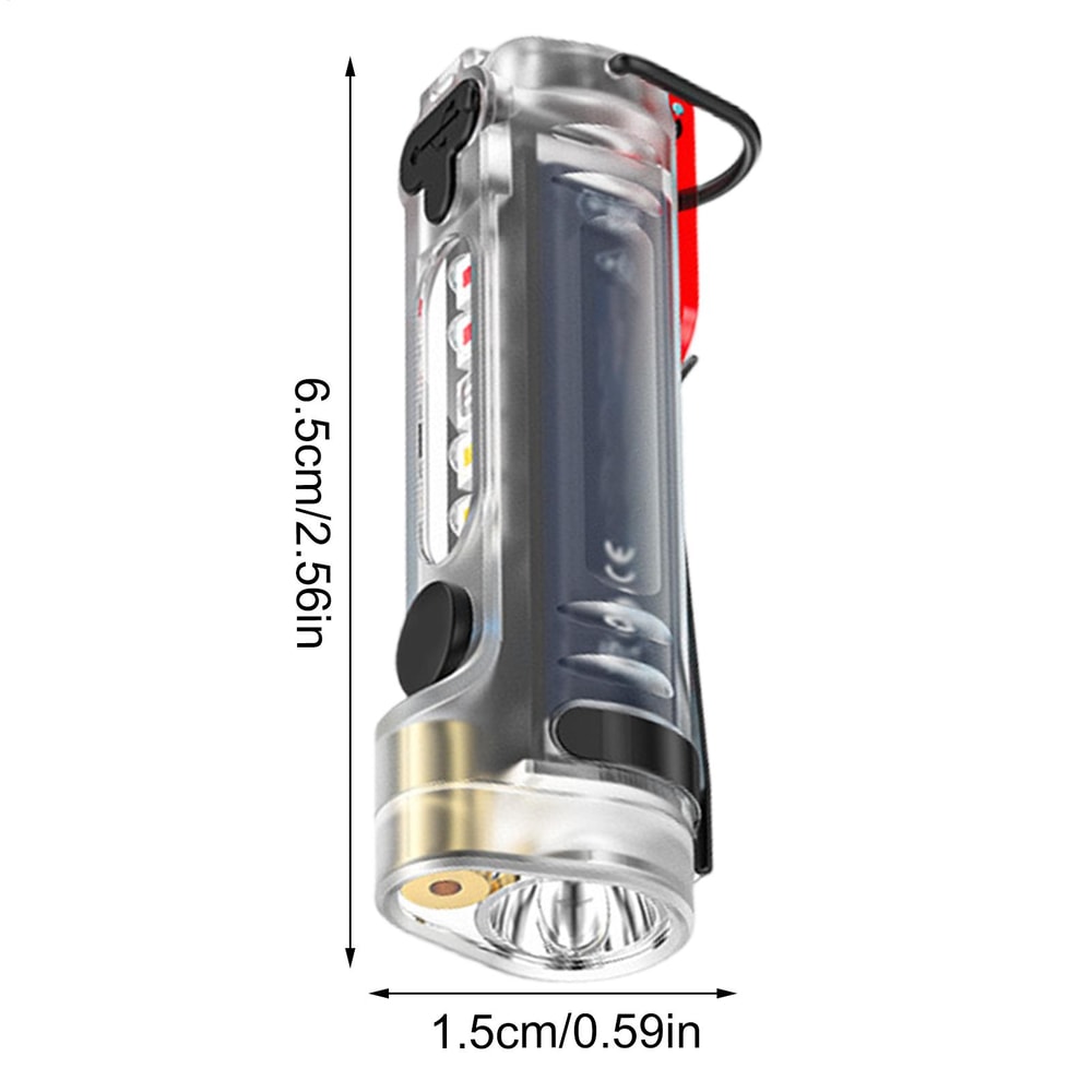 Bright Rechargeable Keychain Flashlight For Walking Camping And Night Work Compact Portable And Ult 5