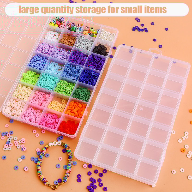 Transparent Jewelry Organizer Box Clear Plastic Storage Case For Earring And Bead Display 4