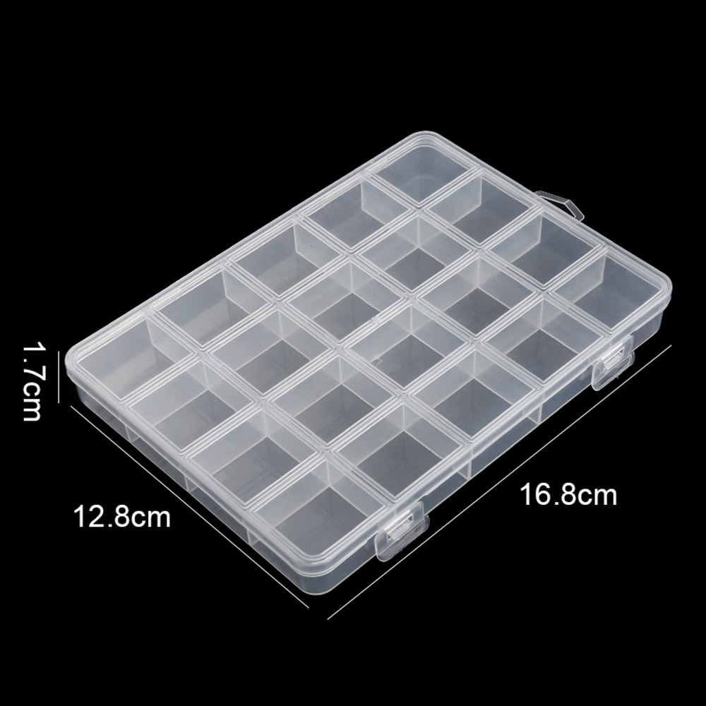 Transparent Jewelry Organizer Box Clear Plastic Storage Case For Earring And Bead Display 10