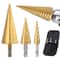 HSS Titanium Coated Step Drill Bit Set For Metal Wood Drilling 0
