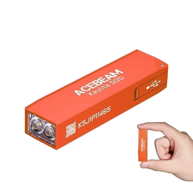 Keychain Flashlight Keylite EDC Rechargeable LED Light With Self Defense Strobe Mode Compact Powerf 5