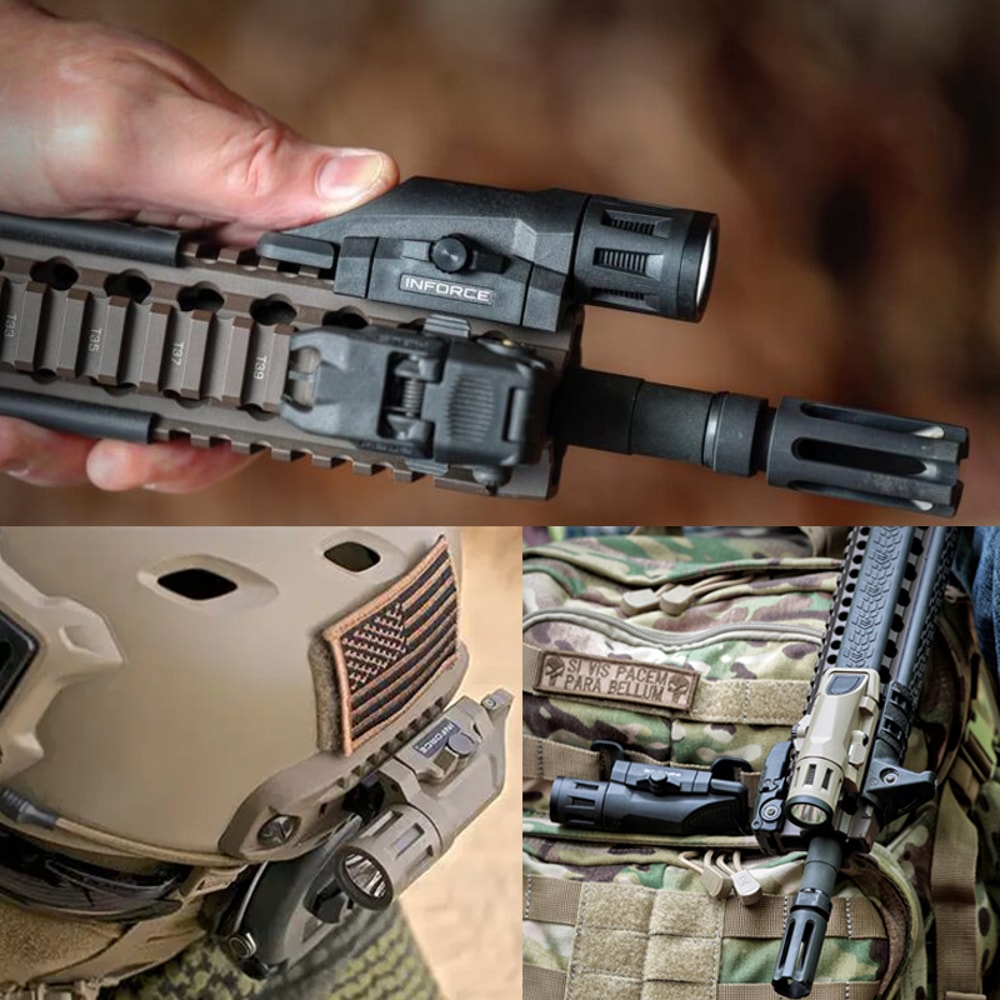 Tactical INFORCE WML APL LED Strobe Light For Airsoft Hunting Fits Rail Flashlight 5