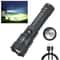 Tactical LED Flashlight with USB Charging, Zoom Lantern for Camping & Emergency Use