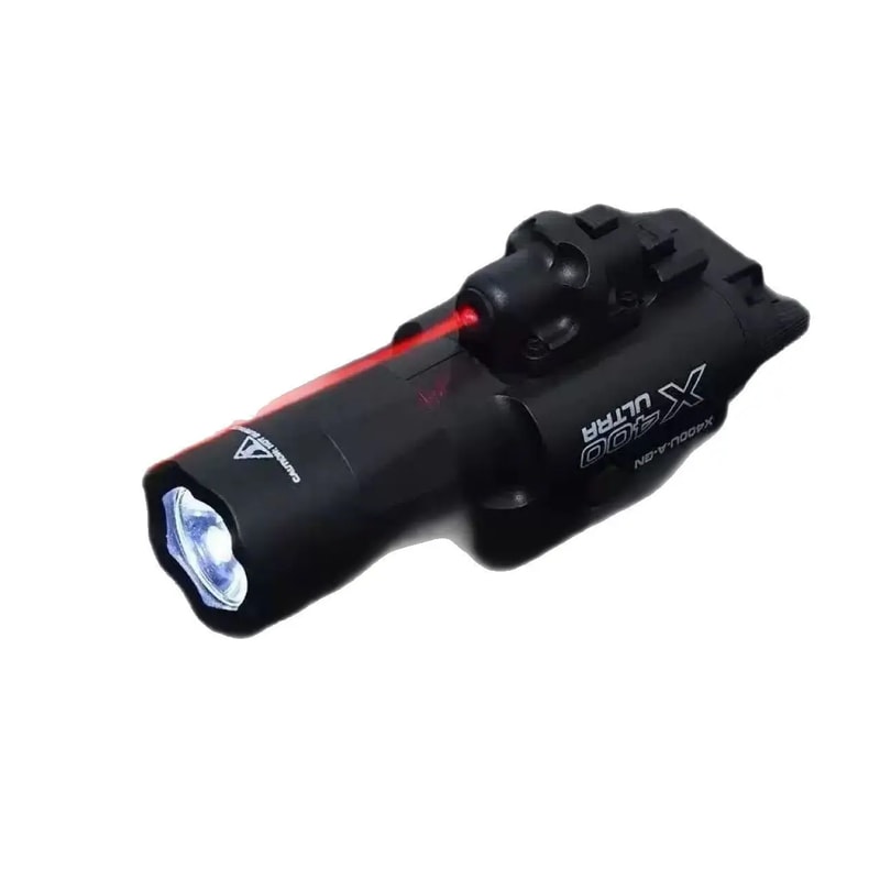 Pistol Light Flashlight With Strobe Mode For Picatinny GL Rails Mini Gun Light Hour LED 6