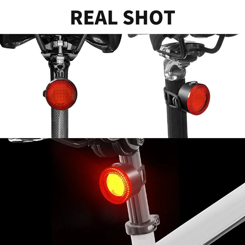 COB Bike Taillights And Headlight Set USB Rechargeable LED Cycling Lights For MTB Safety 5