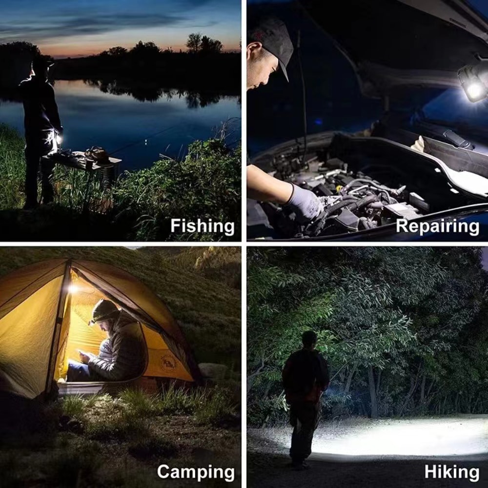 Multifunction Keychain Flashlight with Lighting Modes Portable & Rechargeable for Outdoor, Camping & Emergency Use