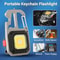 Multifunction Keychain Flashlight with Lighting Modes Portable & Rechargeable for Outdoor, Camping & Emergency Use