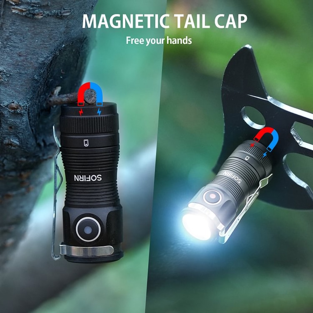 Mini EDC Flashlight Rechargeable High CRI Flashlight With Magnetic Base 1