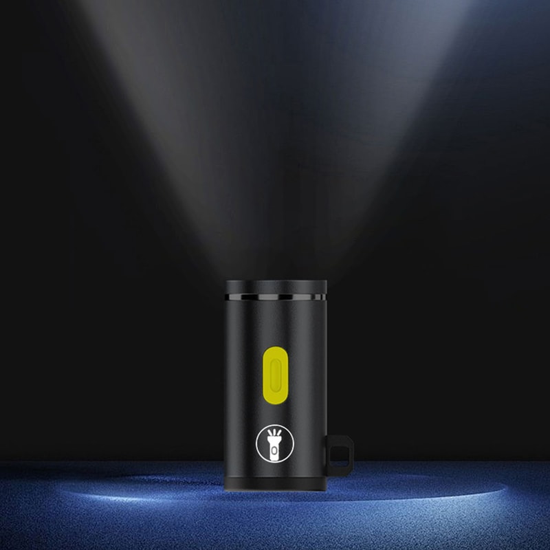 USB C Rechargeable Mini Pocket Flashlight Compact Aluminum Alloy LED Camping Torch 4