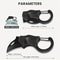 Fox Design Mini Folding Knife Keychain Tool Compact EDC Knife For Camping Travel And Everyday Cutti 3