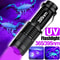 Mini UV Flashlight LED Ultraviolet Torch Pet Urine Stain Detector Inspection Lamp 0