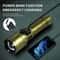 Shan Bao Rechargeable Green Flashlight Waterproof, Zoom Focus, Flame Igniting Outdoor Light