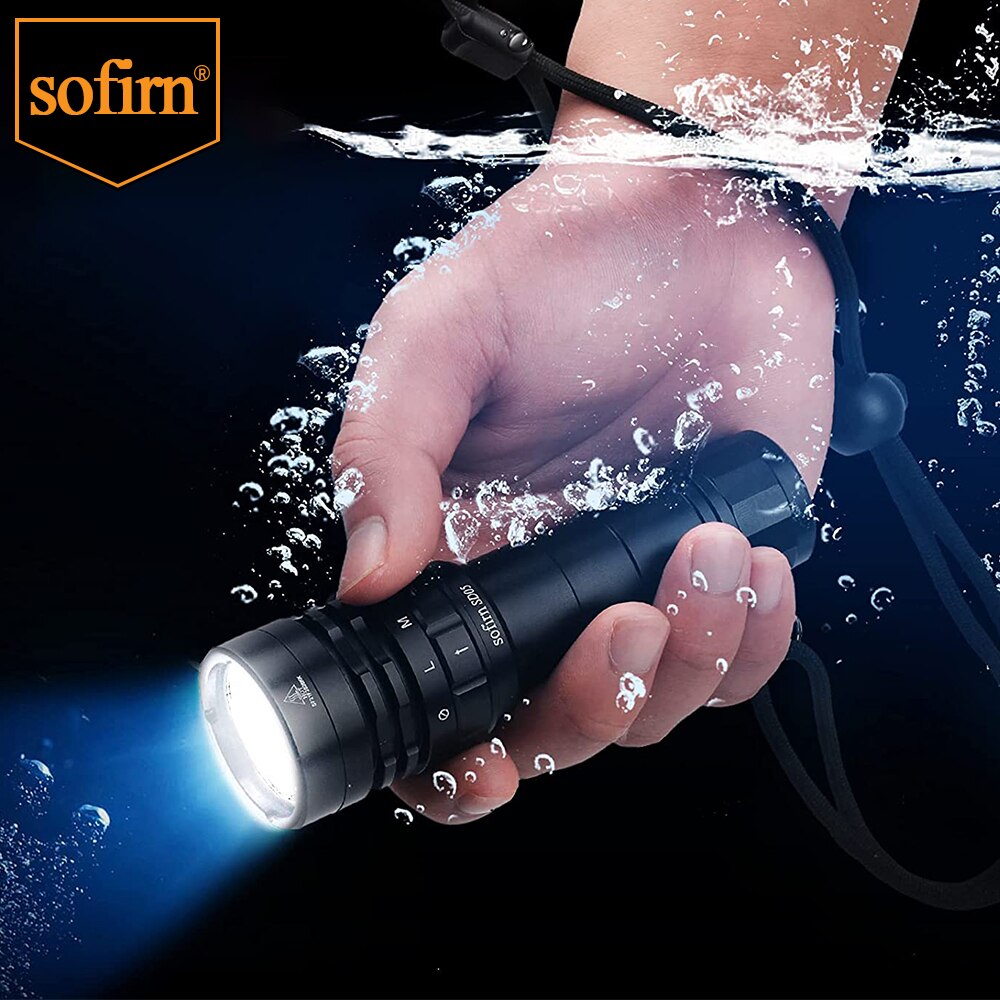 Scuba Diving Light Super Bright Flashlight with Magnetic Switch