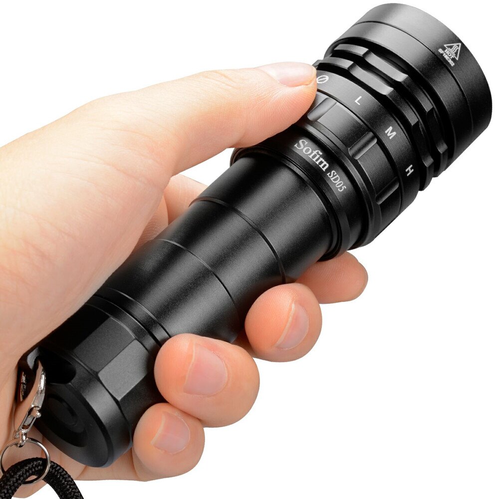 Scuba Diving Light Super Bright Flashlight with Magnetic Switch