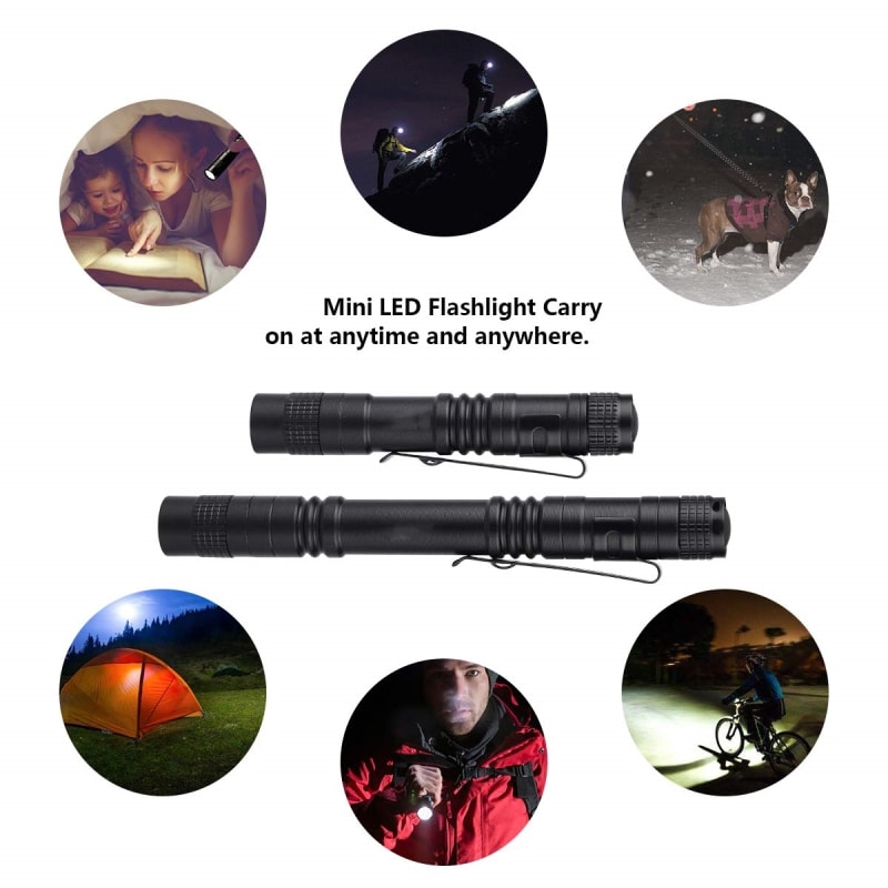 Mini Portable LED Pen Light Ultra Bright High Lumens Handheld Flashlight For Outdoor Camping Emerg 4