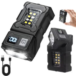 mini portable led cob flashlight usb rechargeable, magnetic, outdoor camping & emergency lantern