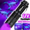 Mini UV Flashlight LED Torch Ultra Violet Stain Detector For Pets Home Inspection 0
