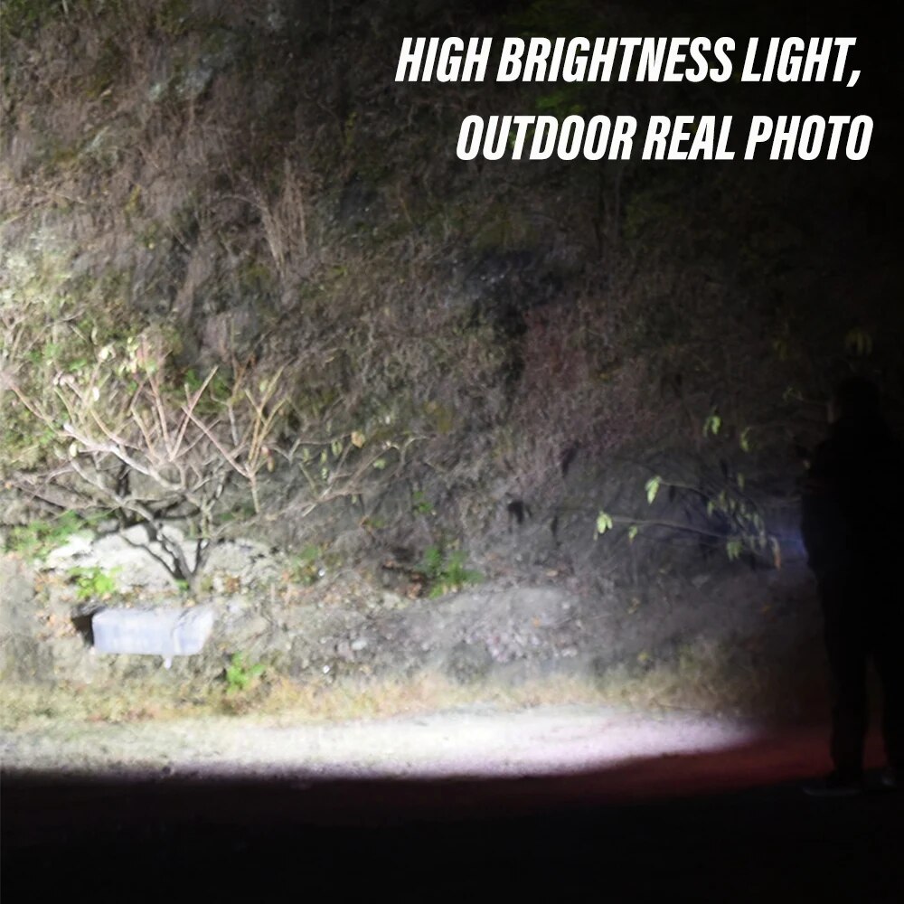 Mini Rechargeable LED Camping Flashlight With Magnet Side Lights Ultra Bright Portable Ideal For O 4