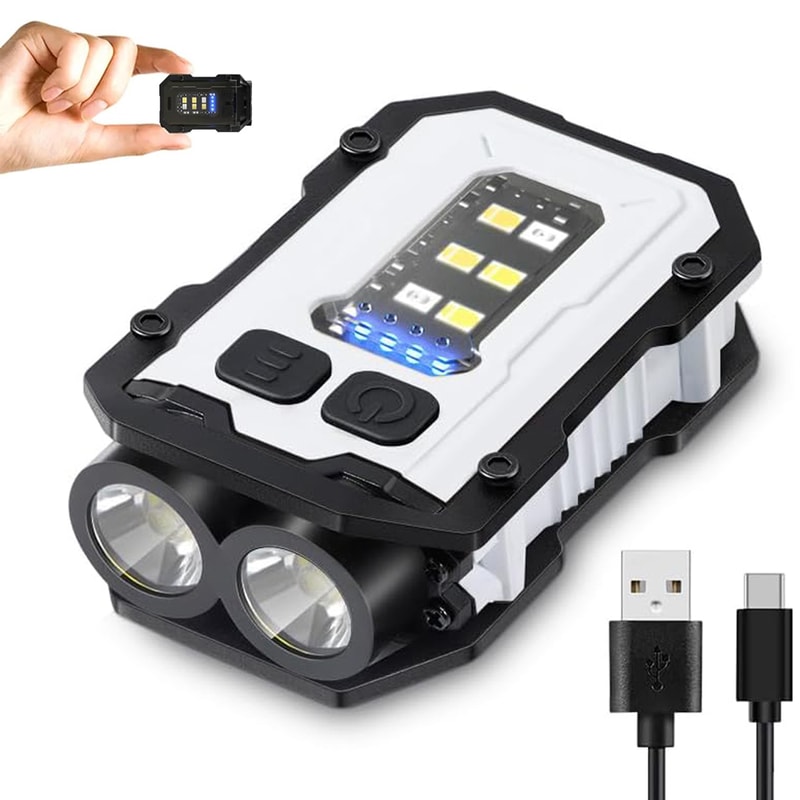 Powerful Pocket Torch Light Super Bright LED Magnetic Keychain Flashlight Multifunctional EDC Tool 4