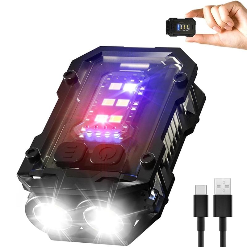 Powerful Pocket Torch Light Super Bright LED Magnetic Keychain Flashlight Multifunctional EDC Tool 5